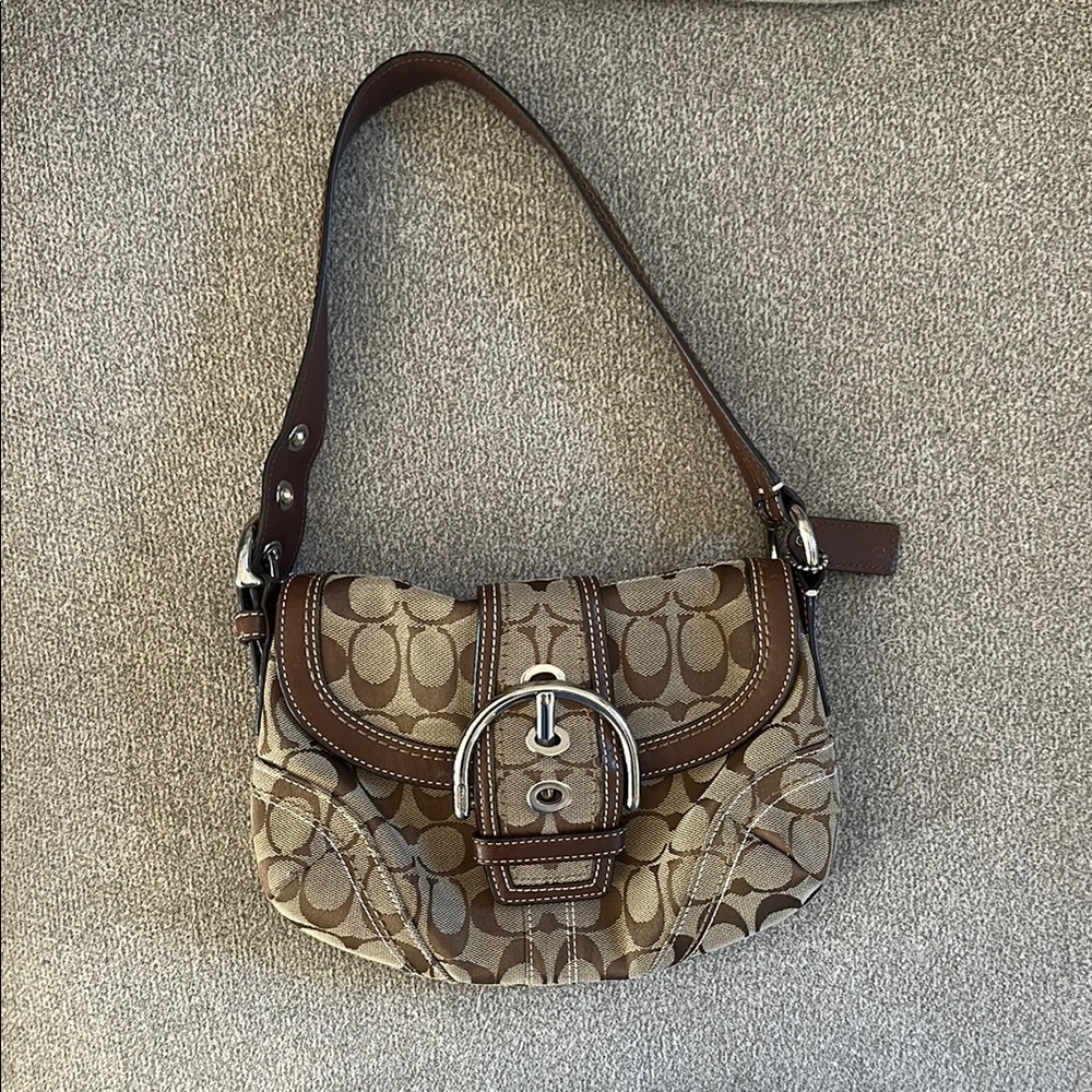 Brown Vintage Coach Shoulder Bag